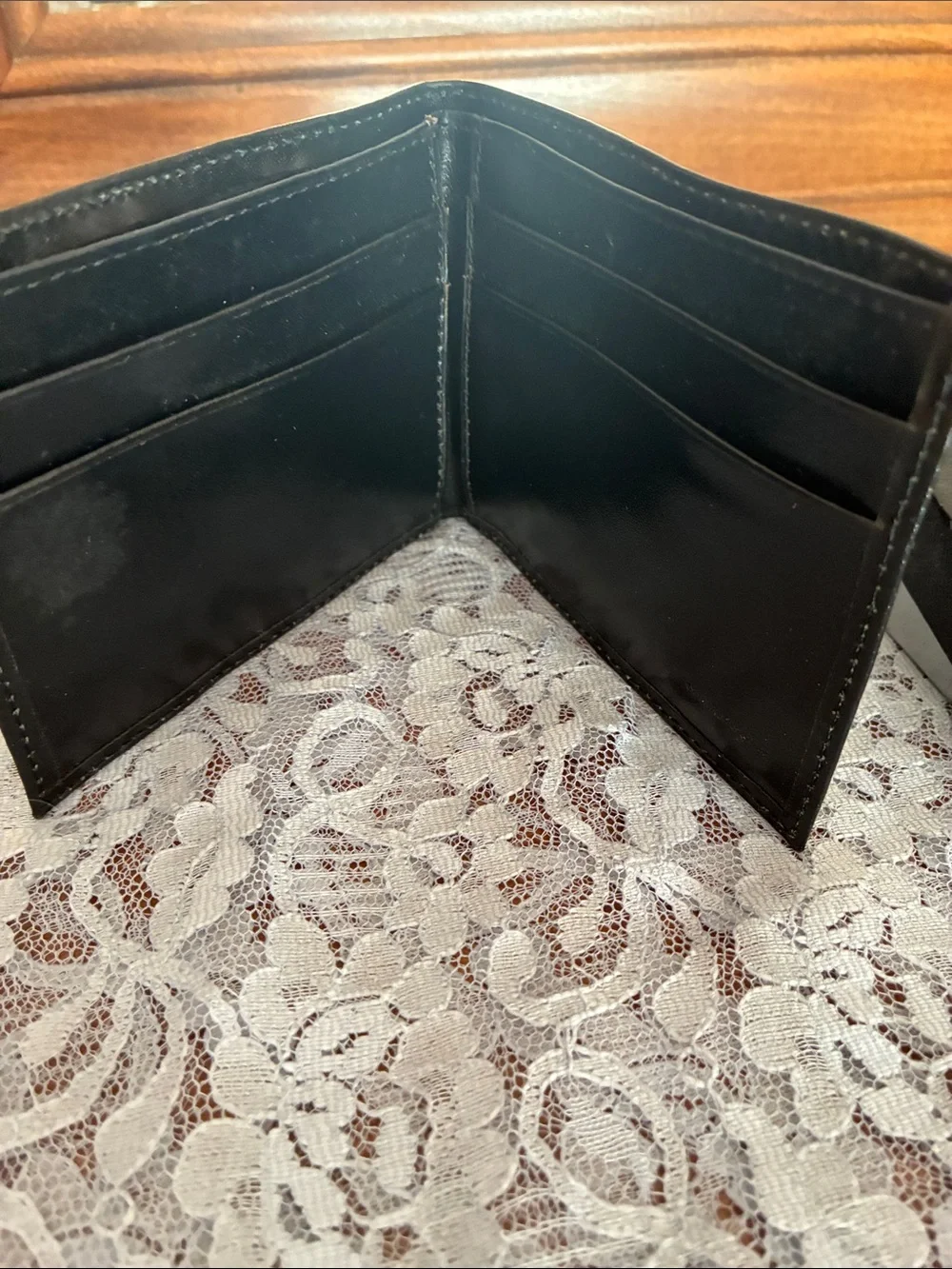 Buxton Black Leather Men’s Bifold Wallet with Gift Box